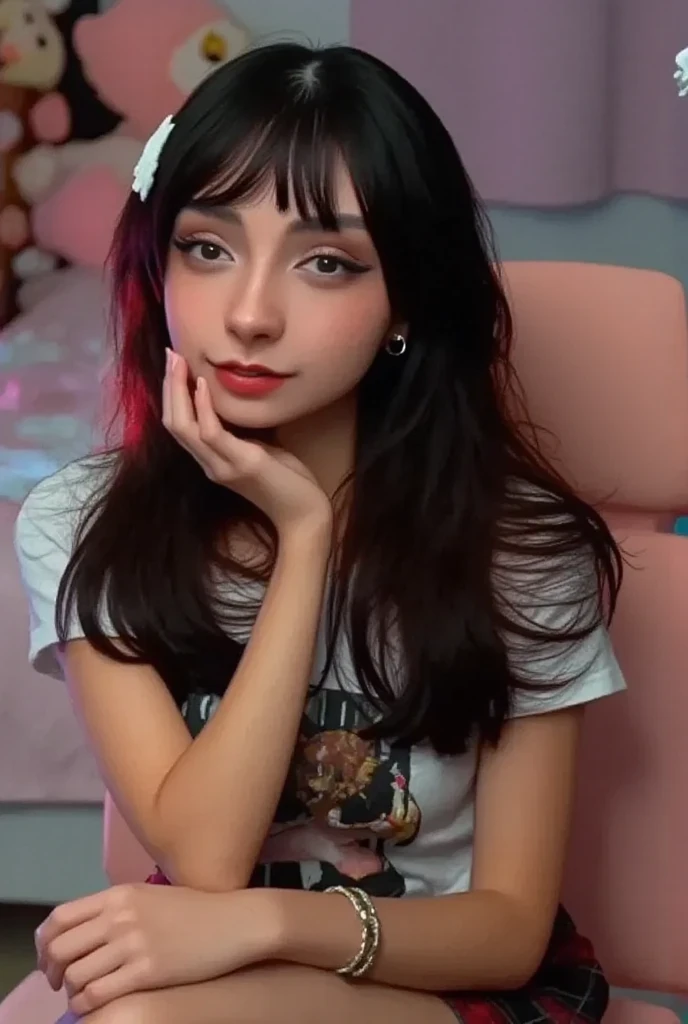 chica de pelo rubio con orejas rosadas y orejas de gato con ojos brillantes, Chica con orejas de gato, Usar auriculares para la oreja de gato, vibraciones de anime, Orejas de gato, Chica anime con orejas de gato, muy hermosa linda catgirl, Orejas de gato falsas, Mujer con orejas de gato, Hermosa Delphine, E - Chica, e-chica, wearing cybernetic bunny ears