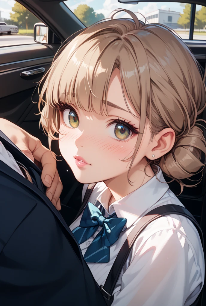 (((pov,1 boy, penis, fellatio)))、(highest quality)), ((masterpiece)), (Familiar), Perfect Face,Shiny skin,Beautiful breasts,red eyes,Shiny skin、Sunburned skin、Sweat、Off the shoulder、Double teeth、Hotel 、(((short Bob hair))) 、blond Hair Color、Young、Big Breasts,(((Milking)))、(((2girls,Breast Matching)))、bitch、Handjob、(((Breast milk,cum)))、Subjective、penis lickingprojectile cum、cum on body , (((cum on breast)))、On all fours.Penis between breasts 、(((Prone、{school uniform,Short sleeve shirt,break,(Checked skirt:1.2)))、(((透ける)))、(((sweat)))、(((wet)))、(((perfect penis)))、(((from above)))、(((crowd)))
、(((あみタイツ)))、(((crotch grab)))