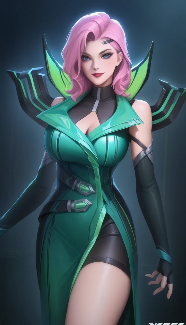 arafed woman with Green hair and Green hood in a forest, portrait of a female warlock, deviantart artstation cgscosiety, steven artgerm lau, artgerm julie bell beeple, alexandra fomina artstation, stanley artgerm lau, trendin on artstation, female mage, very beautiful leather top model