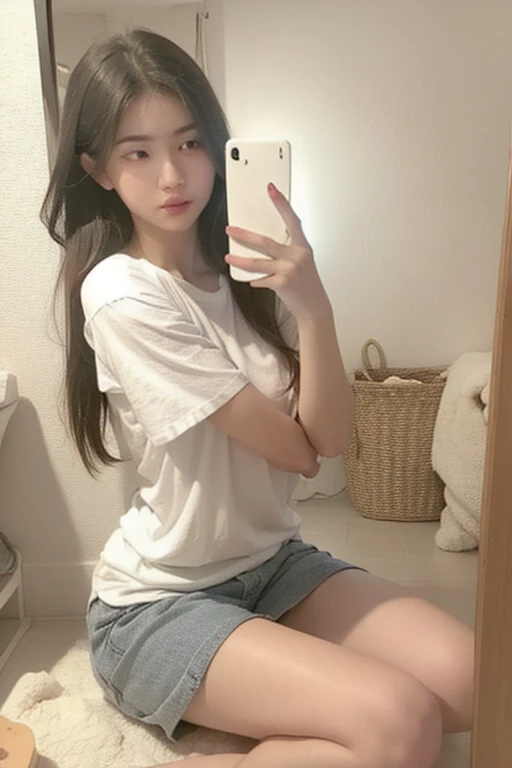  girl 18-year-old Hairstyle Casual,  wearing casual rich in house