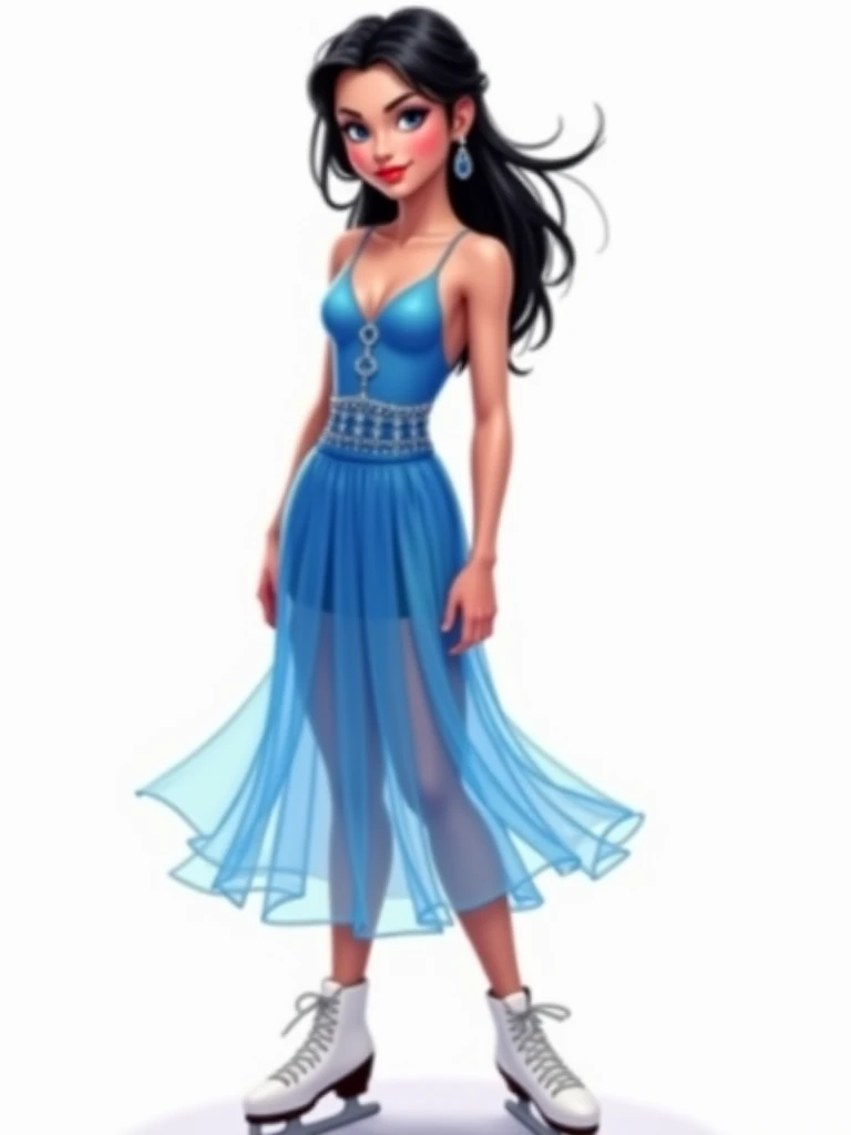 high quality, 45k, super realistic, photorealistic, detailed portrait, 1girl, asian, desi female, long dark brown wavy hair, grey eyes, thin glossy lips, light makeup, royal blue a line dress, white ankle strap pumps, posing, party club background, full length view, extremely detailed face and eyes, highly detailed skin, beautiful eyes, beautiful lips, intricate details, cinematic lighting, rich colors, dramatic contrast