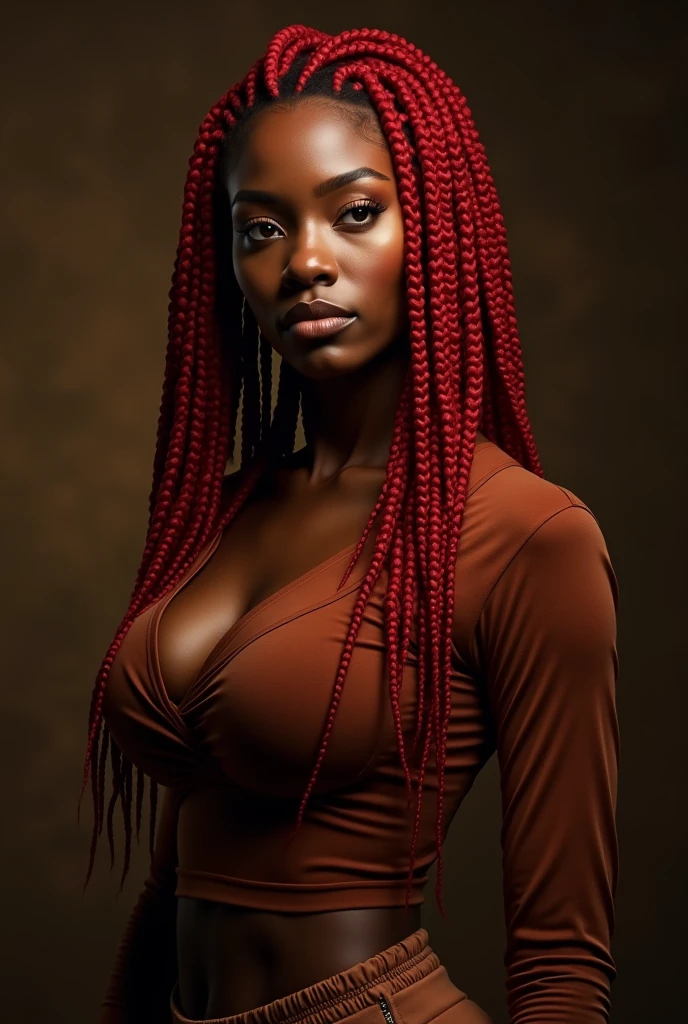 african woman, young, naked, red dreadlocks, septum piercing, dimples, thick belt around neck, naughty expression, red shiny latex bodysuit, being groped by men, being touched by men, hands on woman's body, close-up, UHD, retina, masterpiece, accurate, anatomically correct, textured skin, super detail, high details, high quality, award winning, best quality, highres