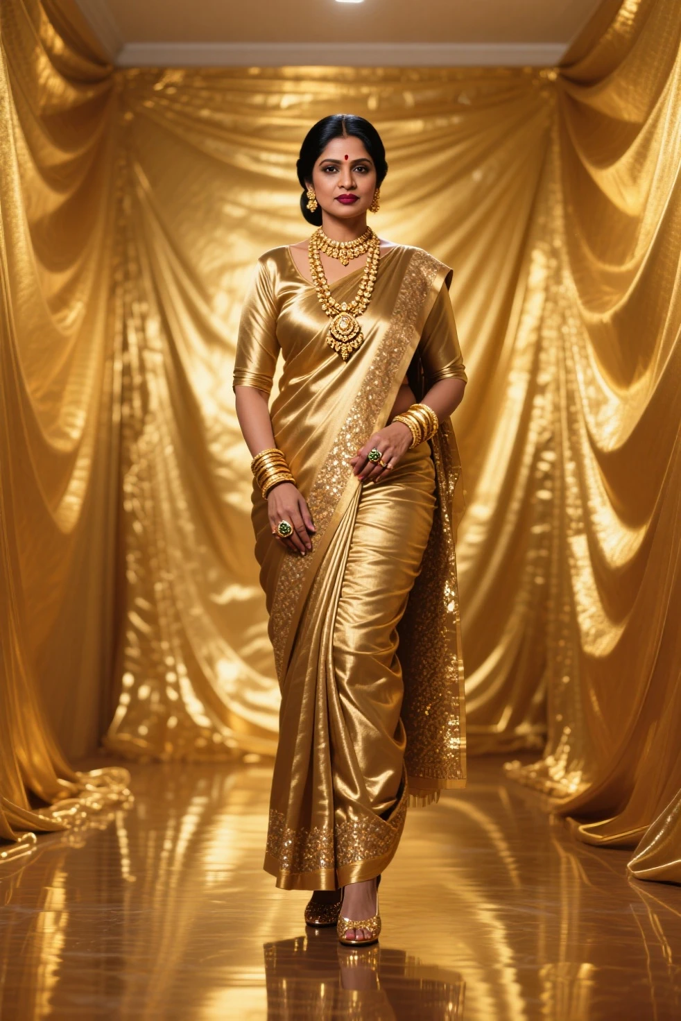 "a majestic Greek goddess. Envision her draped in ethereal, flowing robes adorned with symbols of ancient mythology. Picture her with divine features, radiating strength and beauty, as she holds artifacts of power associated with the gods. Surround her with an aura of celestial light, and place her within a mythical landscape inspired by ancient Greece. a modern interpretation of a Greek goddess, blending her contemporary charm with the timeless elegance of classical mythology."