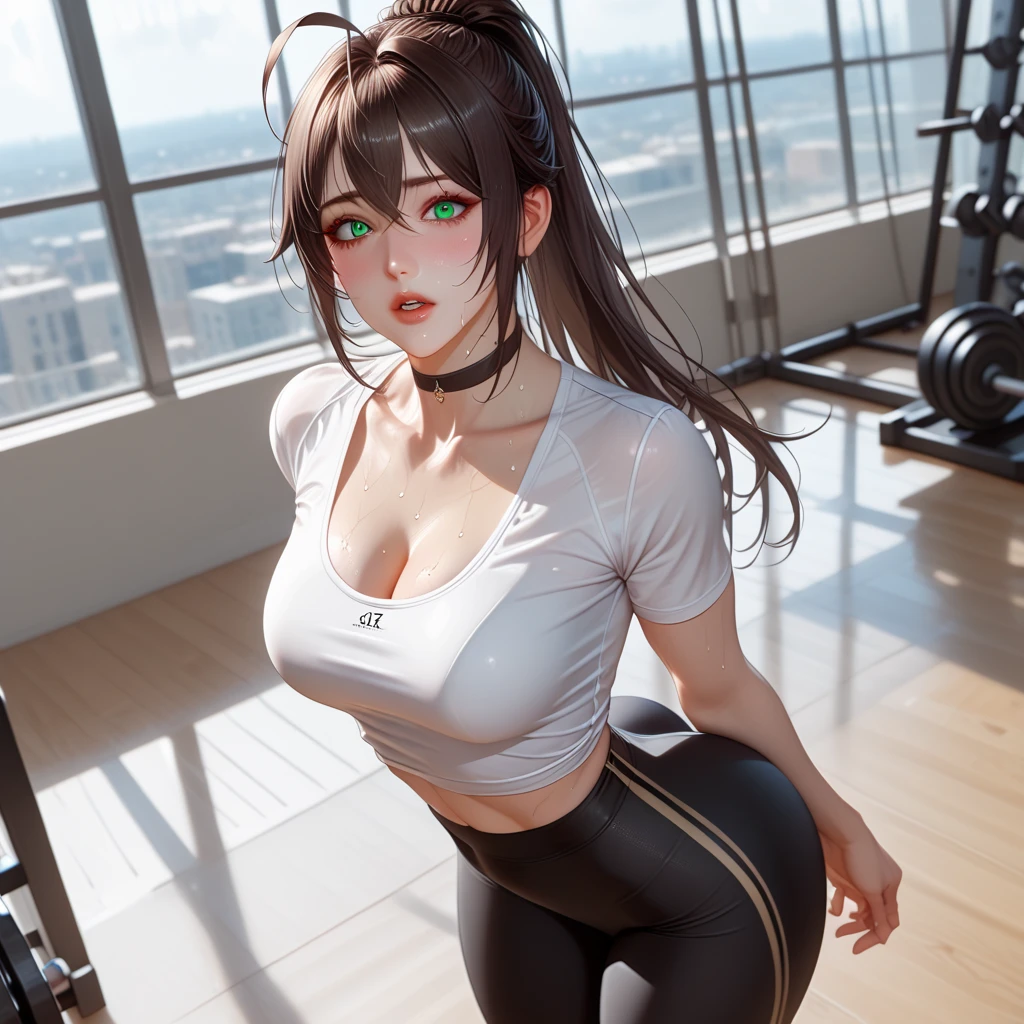 Allafard asian woman in black sports bra top and black tights，Armpit hairy，chun li at the gym，奈良美智，Blushing and sweaty，Aoi Ogata，Chiho Aoshima，model in Japan，Tachibana Daimei，Koji Ayami，sweat leggs，Yuka Kazami --auto --s2