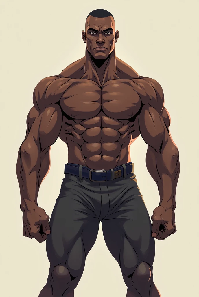 One guy, black guy, tall , handsome, muscular, short hair, short, 
