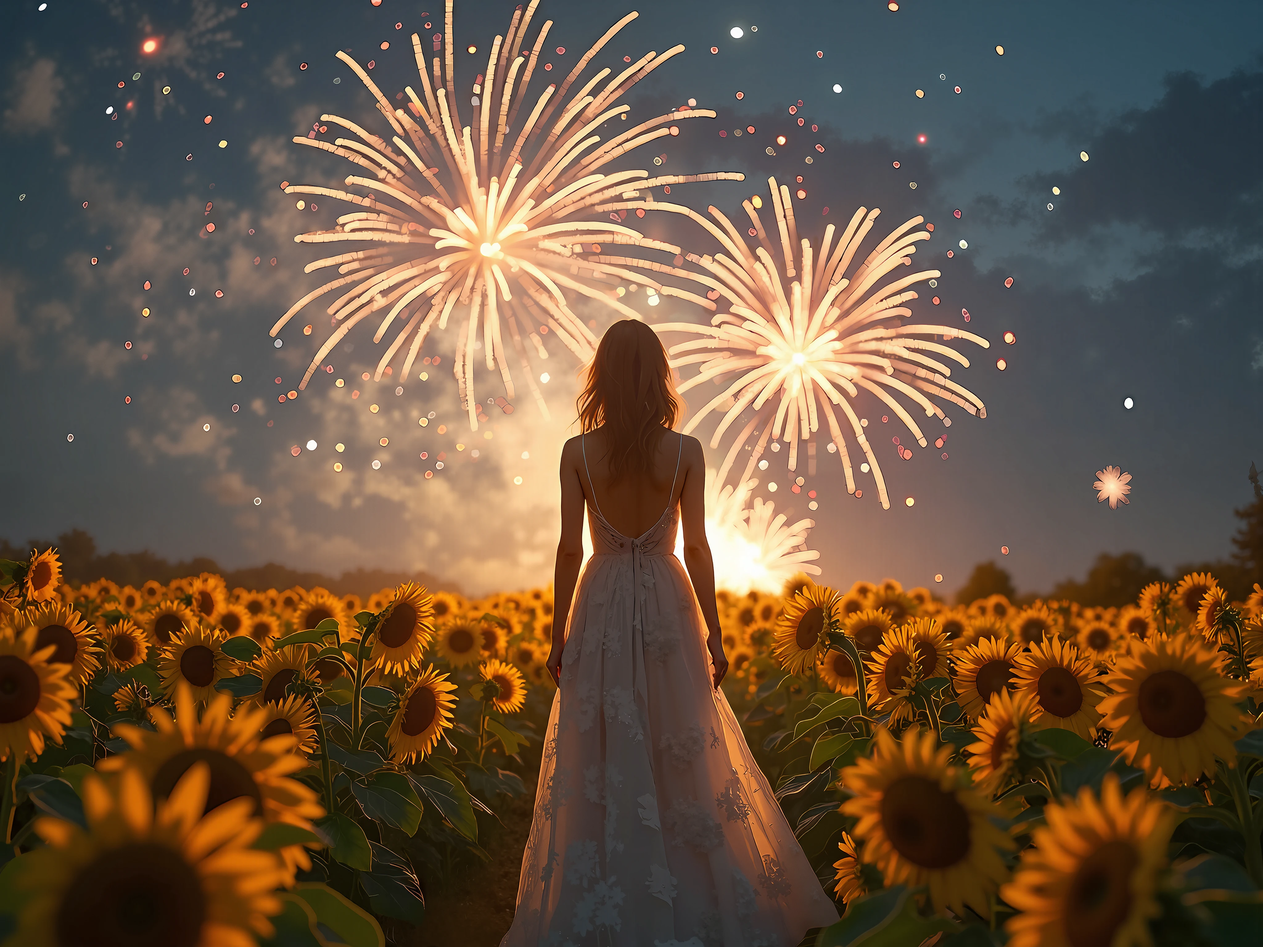 Golden - the golden color that welcomes Independence Day with enthusiasm.