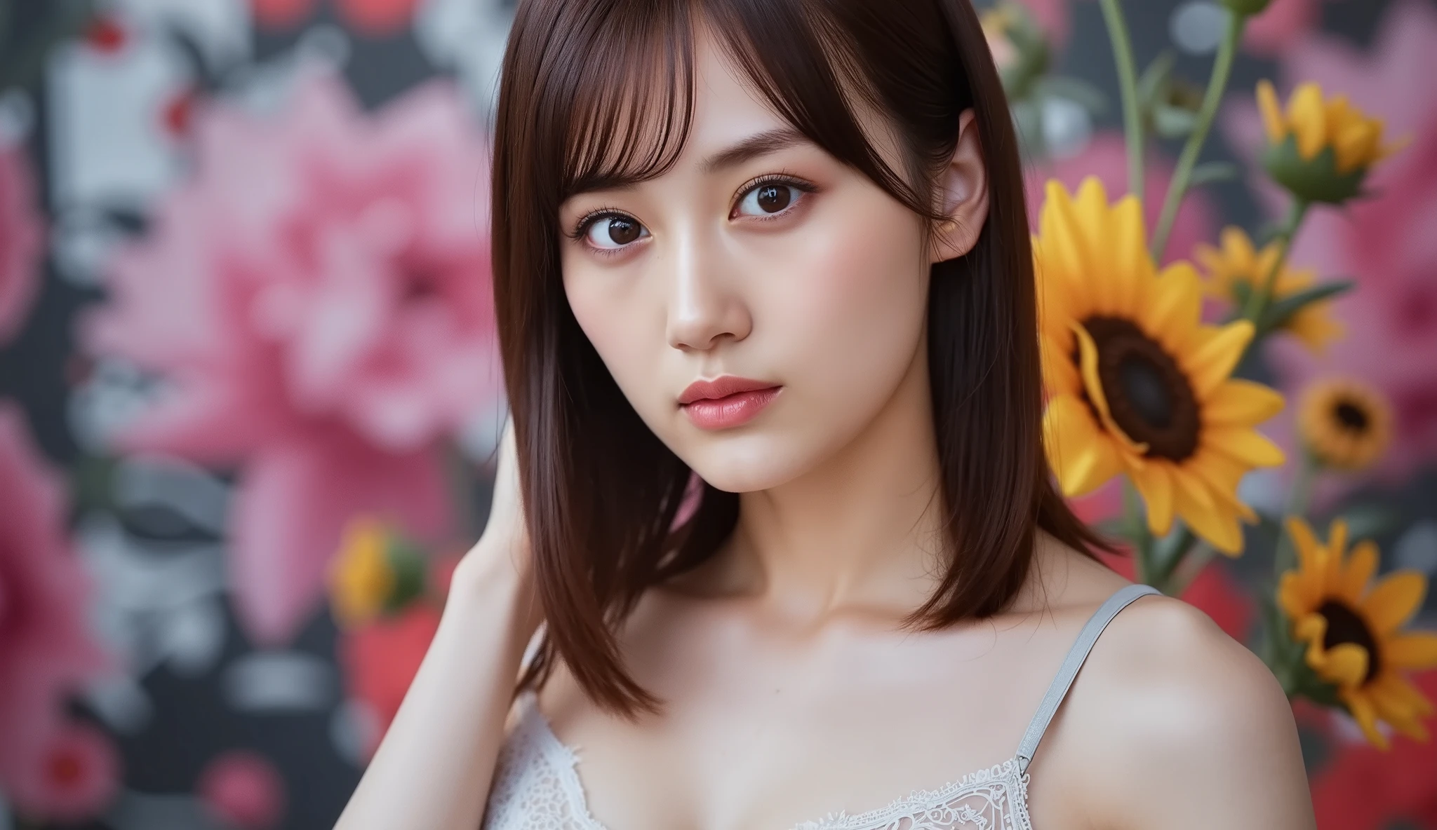 Full Body、show your beauty :2、新Shii下着製品の宣伝:3、 underwear section:2、 Women showing underwear 、 underwear with little background for women 、 colorful background:2、 ultra-thin micro panties、Less background :2、meat感的、meat々Shii、(( multi-colored sheer bra 、 High Legs、 unnecessary confidential 。)):2、 Sit back and laugh 、 Japanese、 big eyes、 double eyelid 、Thick Lips、 sex、(( D Cup Breasts:1.5、 Huge and divine々Seems 々Shii乳:2、大きく垂れた美Shii胸:1.5、 ふっくらとした美Seems胸 、 Attractive Breasts、 Of tobacco)):1.5、 美Seems肌、 white skin、 shining to the touch 、belly button、 glamorous、 Thin Waist、 tight hips、 place your hands on your hips:2、 (3N1DS1NCL41R:0.9)、 PictureGenuineist :2、 Highly detailed、 Picture、 author:mr. nomi、 (( Highest Quality、 art work、 high resolution、 super precise 、 super fine、 masterpiece、 masterpiece)):2、8k、 Genuine 、 PictureGenuineism、very aesthetic 、 Viewer:2、 facing the front from the center of the screen:2、