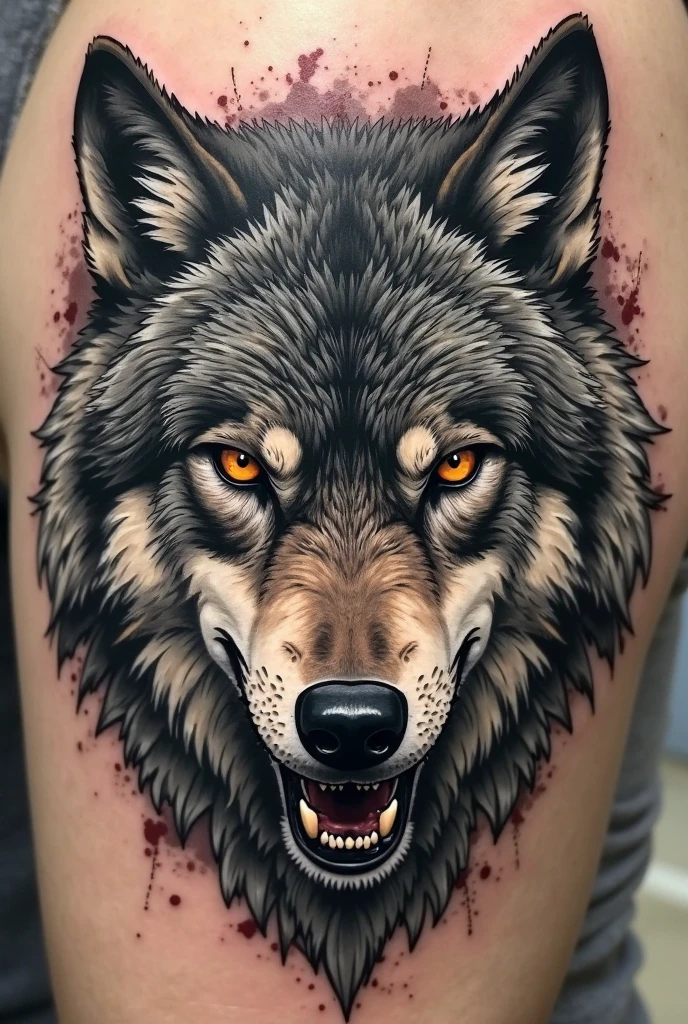 I want an original wolf tattoo for my shoulder 
