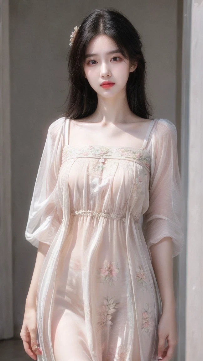 8k,Realistic,Realistic,intricate details, Perfect details, award-winning photography, gaze transparente, Texture douce au toucher, style lolita, photo mi-longueur,fermer,Une jeune fille,yeux innocents,Perfect facial details, VISAGE ROUGE, coiffure ondulée fluide,cheveux vert clair, Neckline dress ,Met en valeur sa silhouette élancée,manches à volants, Bow-tied ribbon belt,surrounded by flowery cushions, Double French doors lead to a balcony overlooking the garden, Arrangement de thé en peluche sur table ronde,Ray-traced lighting for enhanced detail and realistic textures, Ambiance cinéma en profondeur de champ, L'ensemble transmet une atmosphère fantastique et fantaisiste et une esthétique complexe de maison de poupée.,8k resolution,