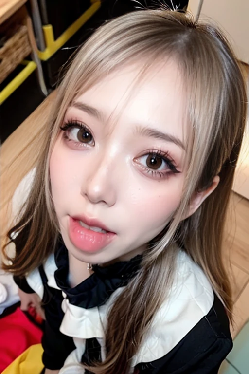 20-year-old, Downward , {milk splashes on face:1.8}, Milk on my face。., Milk on my face。., Teen, mouth , Ticker, mouth内、mouthを大きく開けて、Grin (((((({mouthからミルクが溢れ出る:1.3})))))) 陰茎に練乳がついている mouthの周りにたくさんの練乳がついている、Fair skin 、school uniform valley ((Beautiful Face))、Dark Eyes、Beautiful Skin 、Face close-up 、Face Length、とてもBeautiful Face