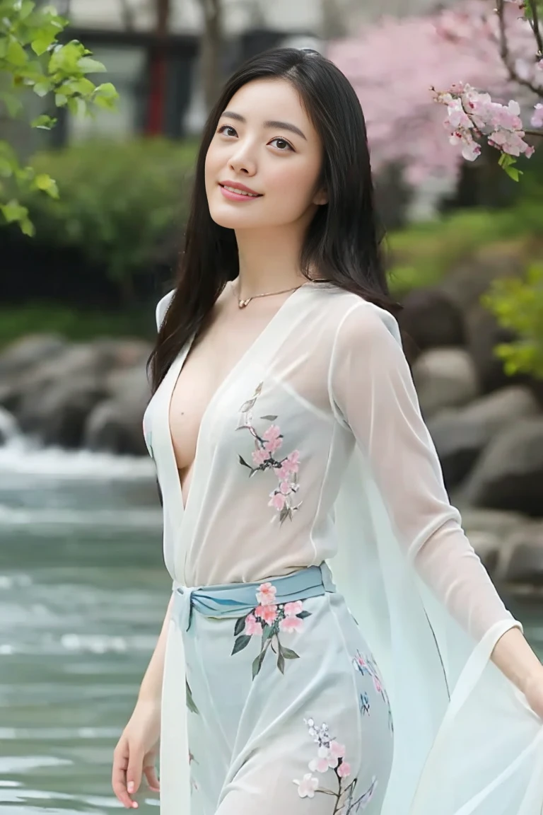 absurdres, RAW photo, extremely delicate and beautiful, masterpiece, Best Quality, ultra high resolution, 16k, hyperrealistic, realistic, photorealistic, photo-realistic, ultra-detailed, perfect anatomy, super Detailed skin, perfect figure, Very detailed CG 8k wallpaper, nude, pussy, shaved pussy, nipple, perfect nipple, perfect breast, round breast, perfect fingers, (full body :1.2), super white skin, standing, blushing, windy, sexy leg, smile, puffy hair, bangs, long leg, small round breast, (nude girls), messy hair, flat bangs, sexy lips, cute hair, no bra, walking on rice field, from below, all hands down, open mouth, all nude, all hands down, gold necklace, flower on hair, at volcano mountain, indonesia mountain, mountain, high land, rice field, shy, sexy batik long skirt, pussy, vagina, windy , batik pattern skirt,