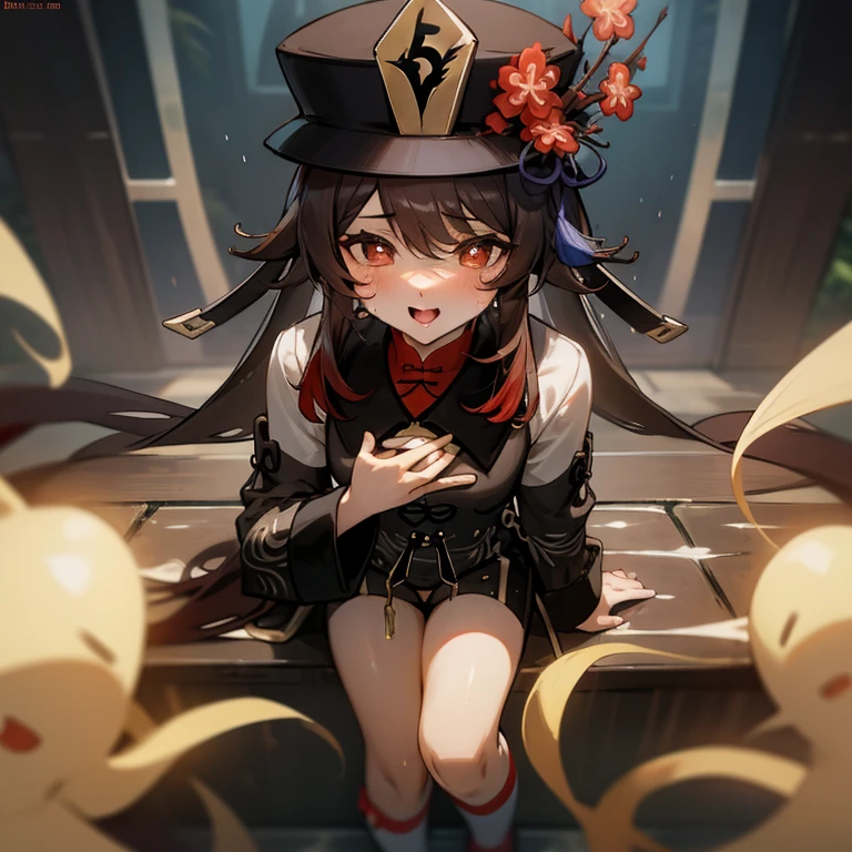 Cute kitten tanuki flower cat