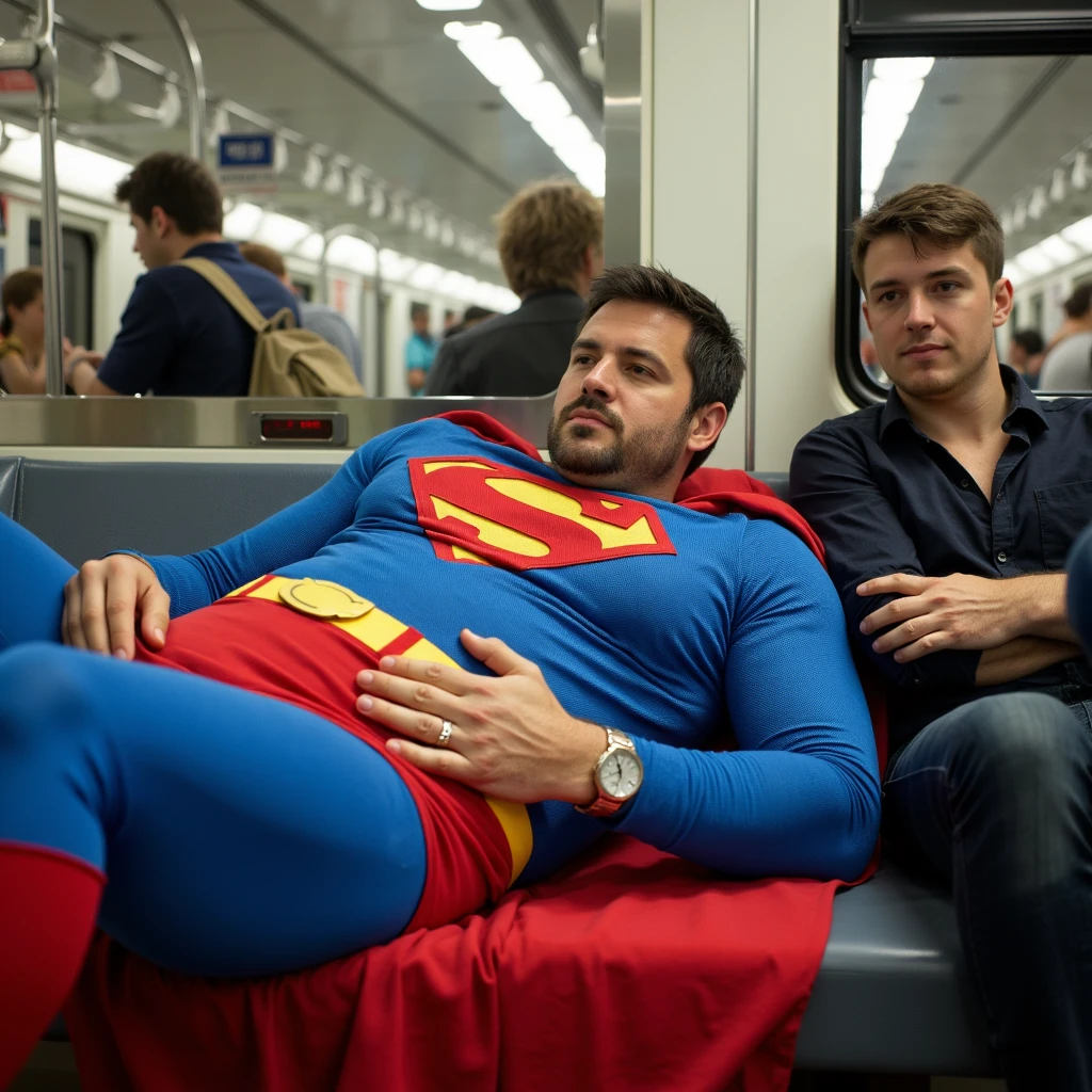The train squeezed several people from behind,Hugged him,Speak in his ear,Other men held him in their lap,Pick him up,(Wear only red panties,The crotch is prominent and big),40k,photography,tmasterpiece,Best quality,dark grey background,(1 blue eyes、Blonde man fast),big ass and plump breasts,Until waiting to be worn、(white cardigan:1.3),old man leaning on back,Picked him up,striking various poses。muscle men,musculous,