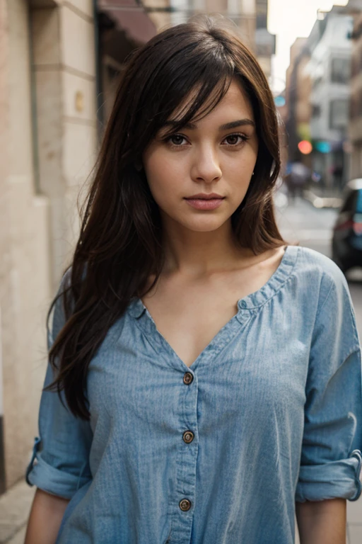 <lora:IdoiaDurante:0.8>, full color portrait of a young woman, wearing a shirt, natural light, RAW photo, subject, 8k uhd, dslr, soft lighting, high quality, film grain, Nikon D850