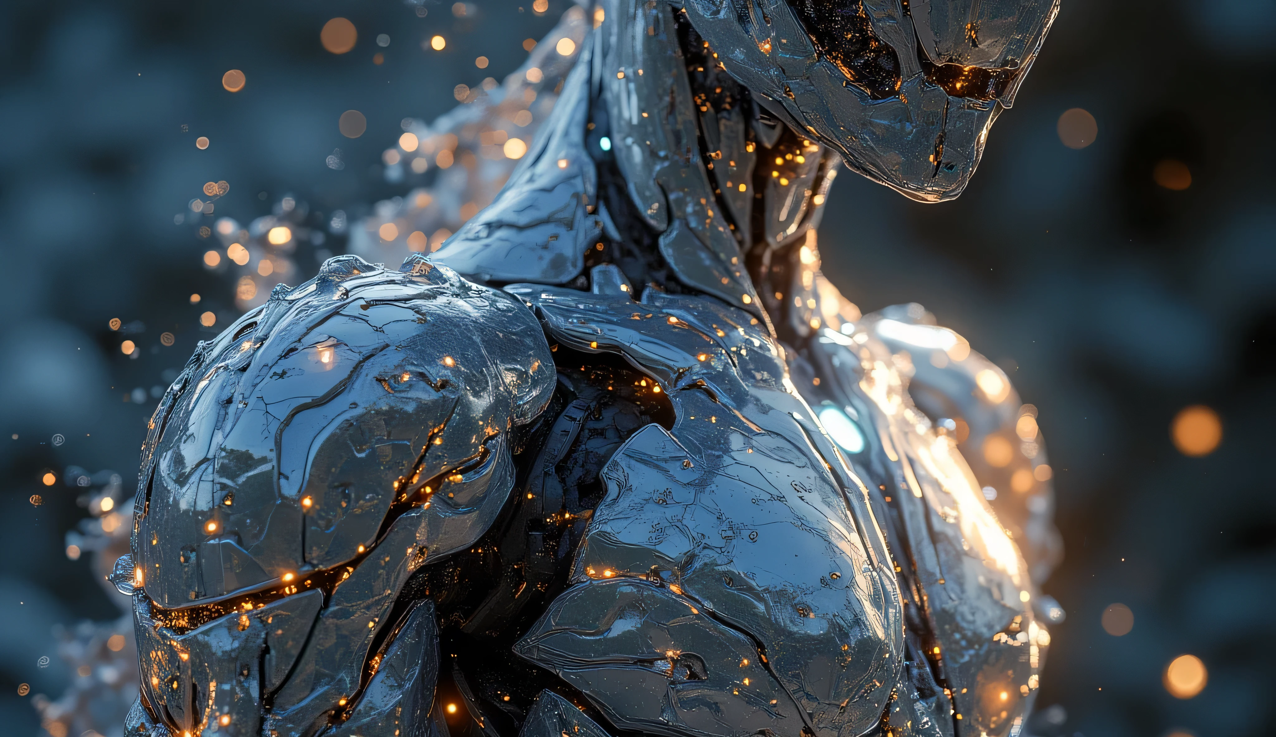 metal brillante, a metal liquid container spilling out and forming a body, body made from liquid metal, mechanical Terminator, t1000 character, character forming from a puddle of liquid metal, artistic image, masterpiece, HD, 8k, cinematic lighting, highly detailed, photorealistic, dramatic shadows, intricate details, moody atmosphere, dynamic composition, liquid metal, gleaming metal, molten flow, liquid metal body, striking contrasts, surreal and dreamlike, hyper-realistic, complex color palette, SILVER LIQUID METAL