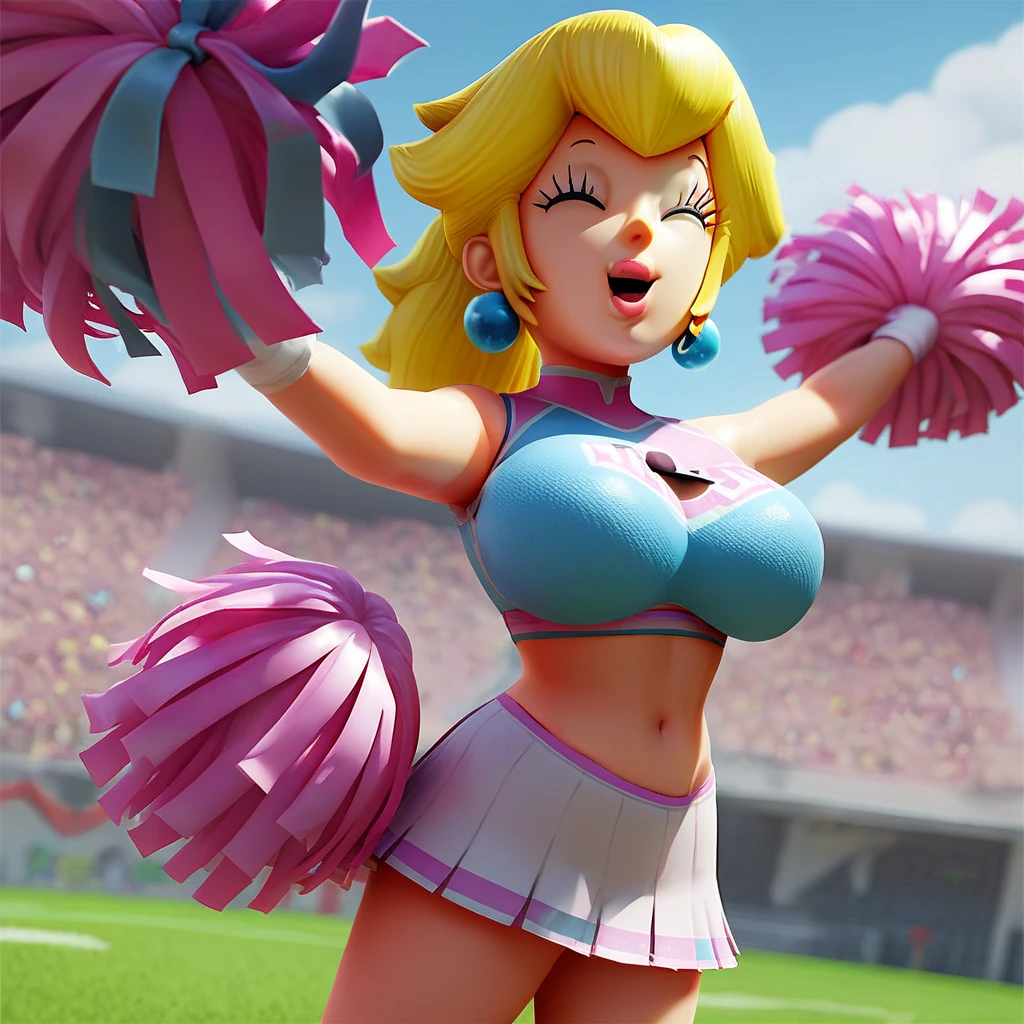 score_9, score_8, score_7, score_6, Rapunzel, 1girl, rating_explicit, 3d, percky nipples, ((white crop top)), glitter, micro pleated skirt, thigh highs, sneakers, pom-poms, gym, warm lighting, sweat, (Breasts Exposed, Nipples Visible), Fringed Hanging Fabric, Extremely Long Hair Flowing,Radiant Glowing Skin,