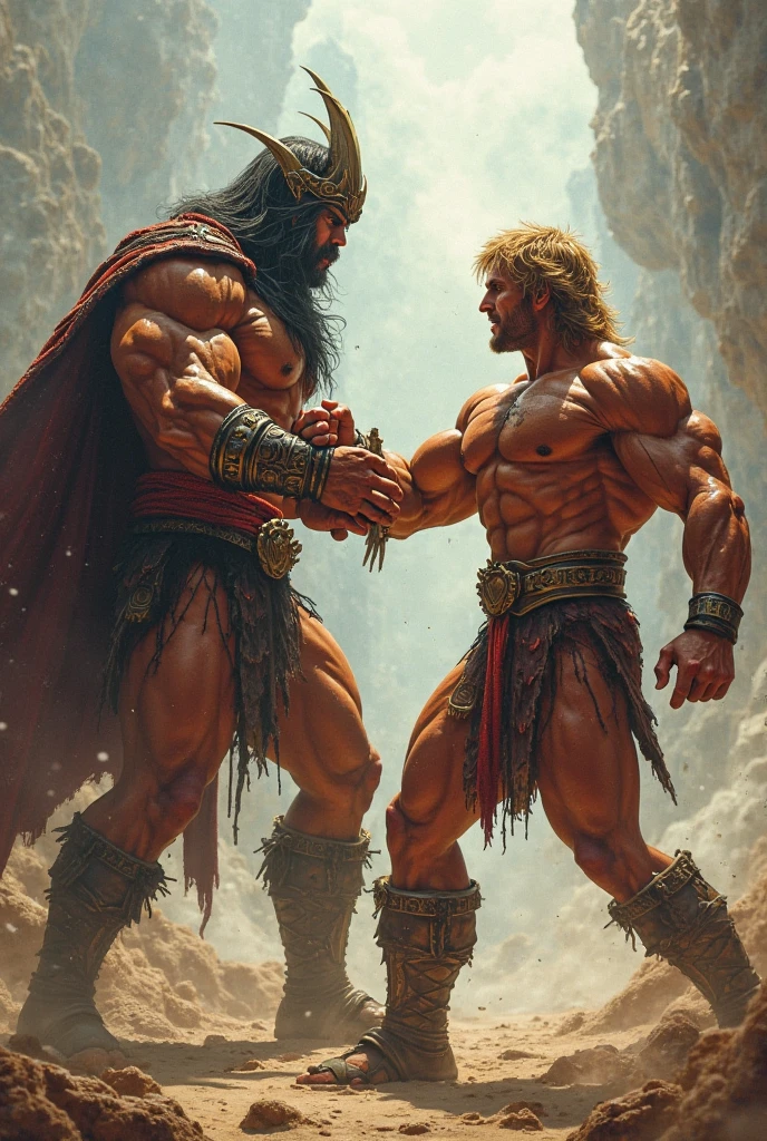 Kratos killing Thor