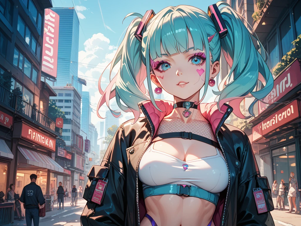 cute bunny girl,(((1girl))),((bunny girl with extremely cute and beautiful aqua hair)),(((bunny girl,anthro furry cute,bunny-girl))),(((bunny ears,bunny ears on head,big bunny ears))),
(large breasts:1.4),saggy breasts,(((aqua_hair ponytail:1.35,aqua_hair:1.3,colored inner hair,ear breathing,large hair))),((heterochromia:1.5, (aqua_eye and pink_eye))),intricate eyes,beautiful detailed eyes,symmetrical eyes,big eyes:1.3,((fat)),(((lustrous skin:1.5,bright skin: 1.5,skin tanned,shiny skin,very shiny skin,shiny body,plastic glitter skin,exaggerated shiny skin,illuminated skin,wet legs))),(spider lower abdomen,narrow waist,wide hip,athletic body,inflated legs,detailed body,(detailed face)),
cute,slutty,seductive,erotic,(nsfw),
zettai ryouiki,(((race queen style costume, attractive companion costumes,pit girl costume))),(magenta suit unbuttoned,magenta costume),(((huge cleavage))),cleavage cutout,((wet clothes,intricate outfit,intricate clothes)),
(dynamic pose:1.0),solo focus,embarrassed,(centered,scale to fit dimensions,Rule of thirds),
cyberpunk city by the ocean at night, with bright neon signs and dark stormy clouds and puddles, scenery:1.25,
artistic photography,(photography taken by sldr),highres, sharp focus, (ultra detailed, extremely detailed), (photorealistic artwork:1.37),(extremely detailed CG unity 8k wallpaper),((synthwave background theme)),(((vibrant colors))),(intricate background),(masterpiece),(best quality),