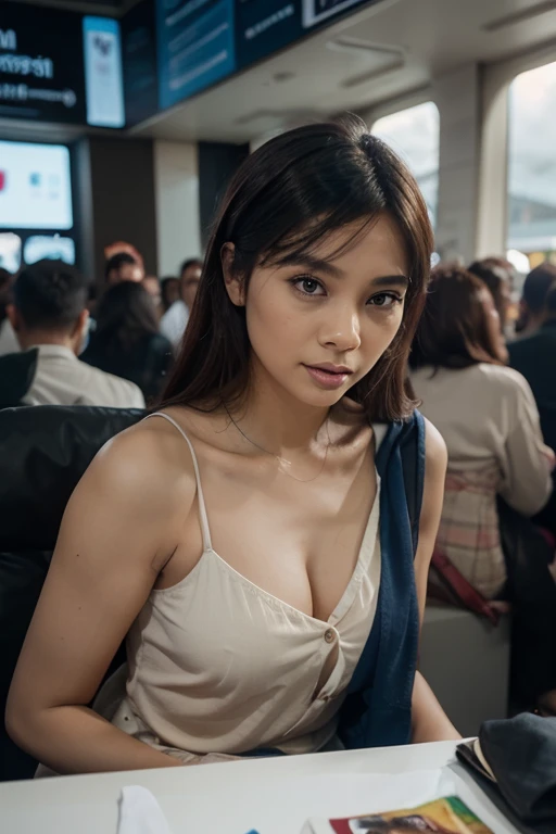 Photo of a Beautiful Uyghur Xinjiang Woman, Summer, Lustful, grey eyes, sexy