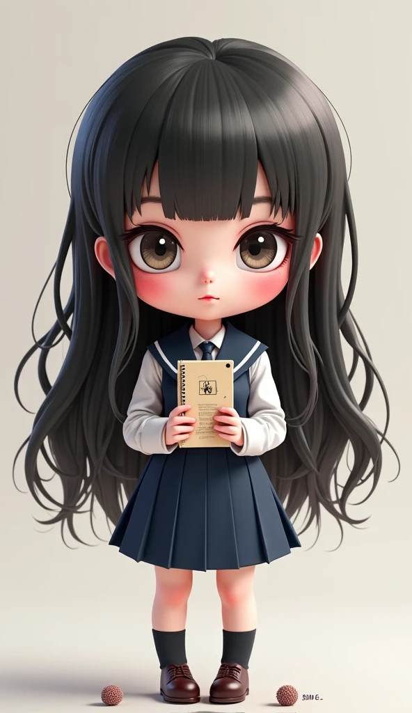 schoolgirl clothes、white school uniform、black flared skirt、big breasts、facial expressions that you feel cutely,
