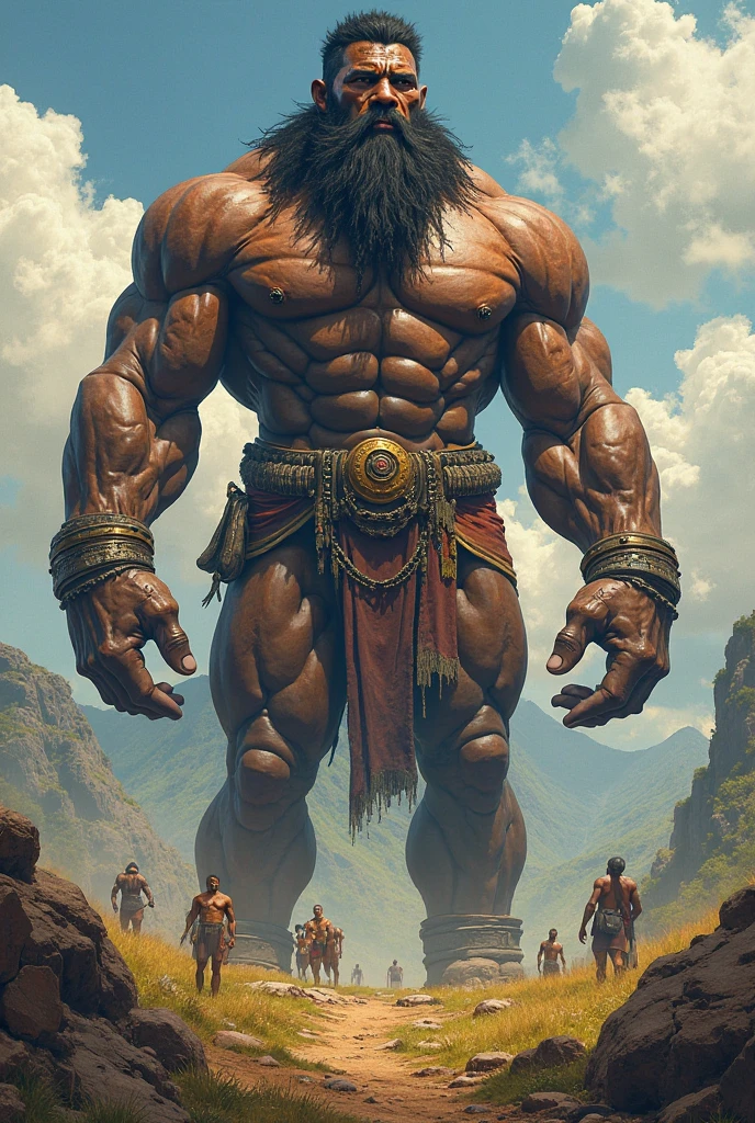 giant goliath and his army from the bible story