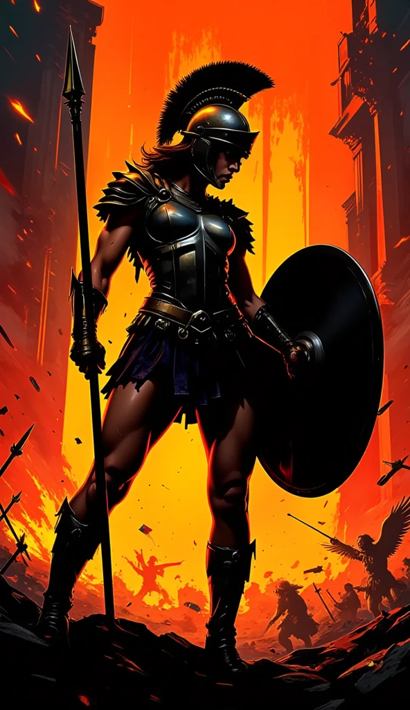 Warrior woman and her