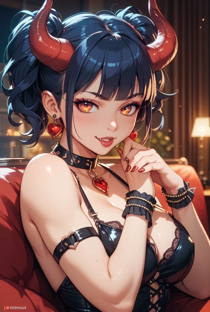 ((Realistic lighting, melhor qualidade, 8k, obra de arte: 1.3)), Foco claro: 1.2, Eliza From Tekken, figura perfeita: 1.4, Abdominais magros: 1.1, ((cabelo curtos escuro)), (blusinha com decote: 1.4), (de sainha curta preta), (ar livre, noite: 1.1), ruas da cidade, Rosto super fino, belos olhos, Palpebras duplas