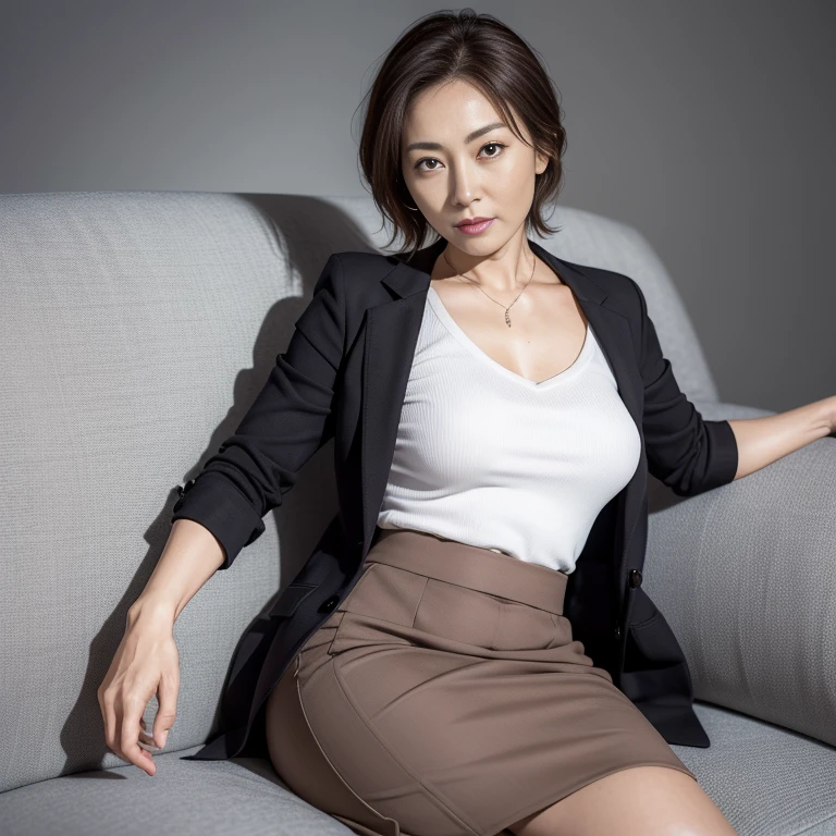 Best Quality, hight resolution, Hires, Skin definition, Detailed skin, Detailed eyes, Detailed face, 4K, 日本人A MILF, ((独奏)), (((40 years old))), (Wrinkles at the corners of the eyes:1.6), (nasolabial folds:1.3), (((Very large breasts:1.28))), A MILF, glamor, A sexy, Chromo-white skin, ((Wavy Longhair)), Looking at Viewer,(((my skin is old))), ((muscles are old)), Saggy udder, ((Japanese Models)), 4K, 8K, (photoRealistic:1.5), Realistic, nffsw, Beautiful, Bimbo, Perfect makeup, small diamond necklace, piercings, ((Leather jacket, undershirt, tight skirts, high-heels, )), (((A slender))), (Saggy buttocks), Curve, ssmile, Public places, Spread legs,Squatting