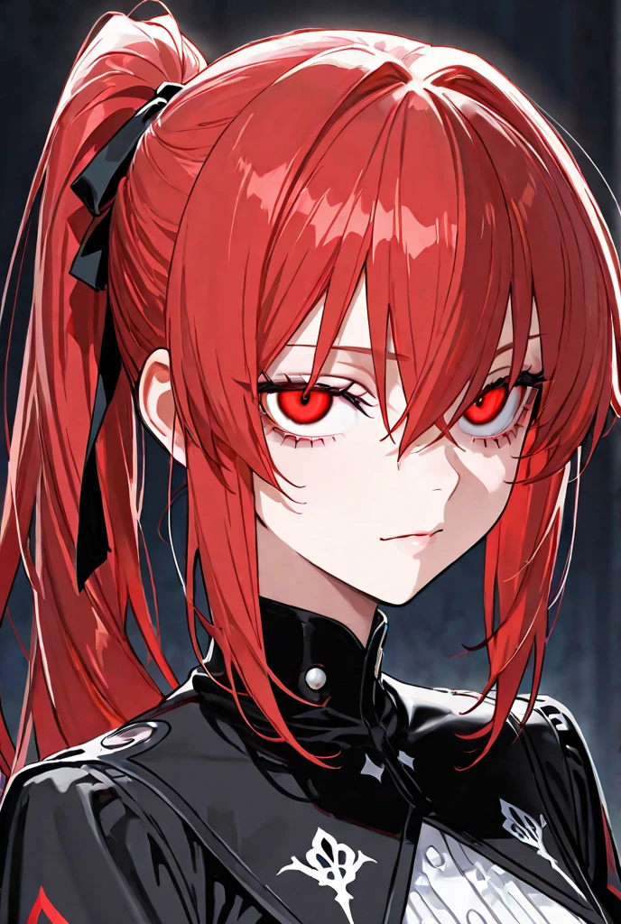 Anime, Girl staring at camera with round red eyes, with red glowing eyes,with glowing red eyes, Red glowing eyes,Glowing red eyes, red eyes glowing, Badass anime 8 K, style of anime4 K, Anime moe art style, with glowing eyes, Red-eyed, red - eyed, Epic anime style, Persona 5 Art Style WLOP1boy, (Close-up of face, tmasterpiece, best qualtiy:1.2), 8K, offcial art,(smokey red eye shadow with glitter,), (very dark background:1.4), hdr, Face light, A high resolution, photography of, filmgrain, color difference, Sharp focus, hdr, Face light source,contrast,Blurred hair details, 动态照明, cinmatic lighting, Professional shadows, dark shadow,realskin,exquisitefacialfeatures,Detailed face and eyes,Sharp pupils,realistic pupil,(brunette color hair:1.4)