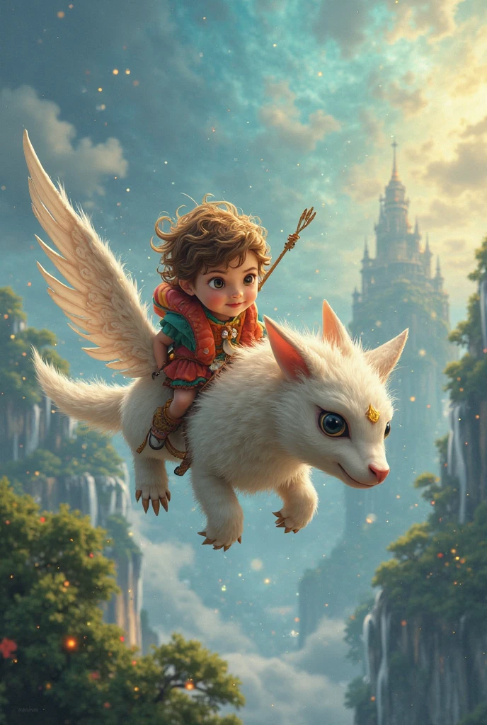 (Masterpiece, Ultra High Res, Ultra Details), (Fantasy, Illustration), <lora:add-detail-xl:1> <lora:xl_more_art-full_v1:0.5> <lora:zhibi:0.5> <lora:Cute Animals:1> <lora:riding_on_a:1.1> <lora:SDXL_Sacred_beast:0.25>
