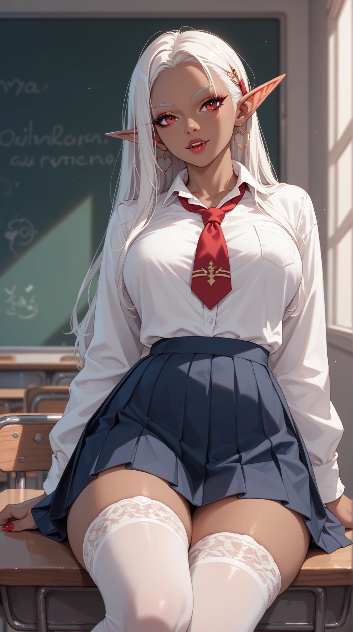 No clothing，white skinned，schoolgirls，Big chest，Bare chest，full bodyesbian