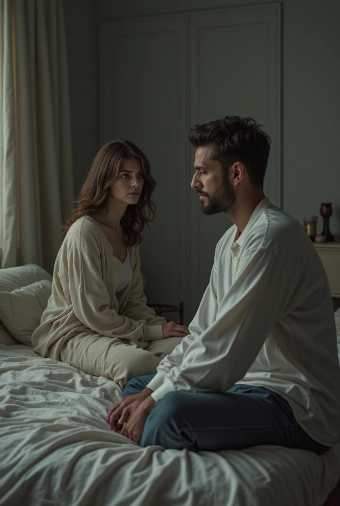 There are men in student uniforms. Female ghost in white dress And the shaman wears white clothes in the bedroom.