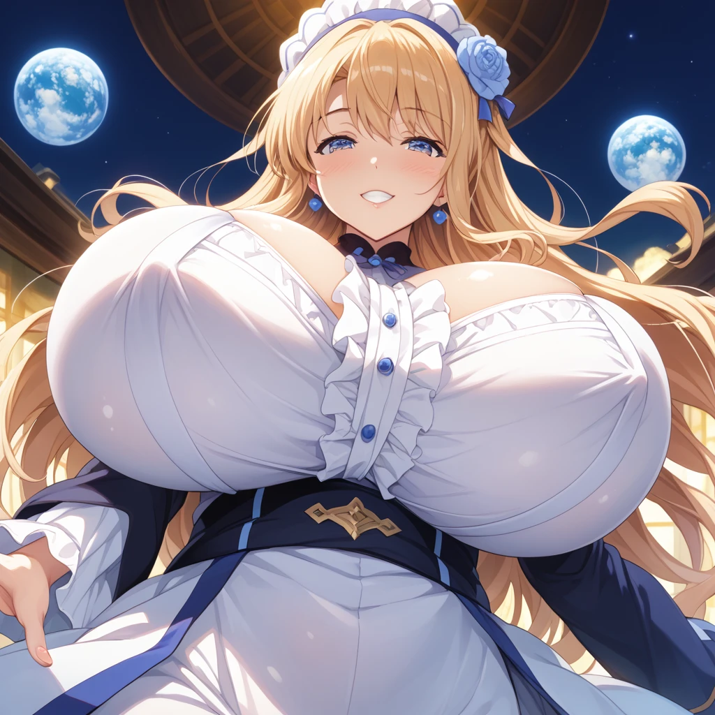 An Insanely Gigantic Breasted Girl, who has Excessively Increased her Breast size to Unreasonably Hugely Gargantuan Extremes. (((Very Gigantic Breasts, Extremely OverInflated Breasts, Very Biggest Breasts, Excessively Exaggerated Breasts, Very Oversized Breasts, Extra Enormous Breasts, Ultra Huge Breasts, Mega Gigantic MILF Breasts))), huge Cleavage, big Cleavage, ((She is an Incredibly Overdeveloped, 18 year-old Girl)),