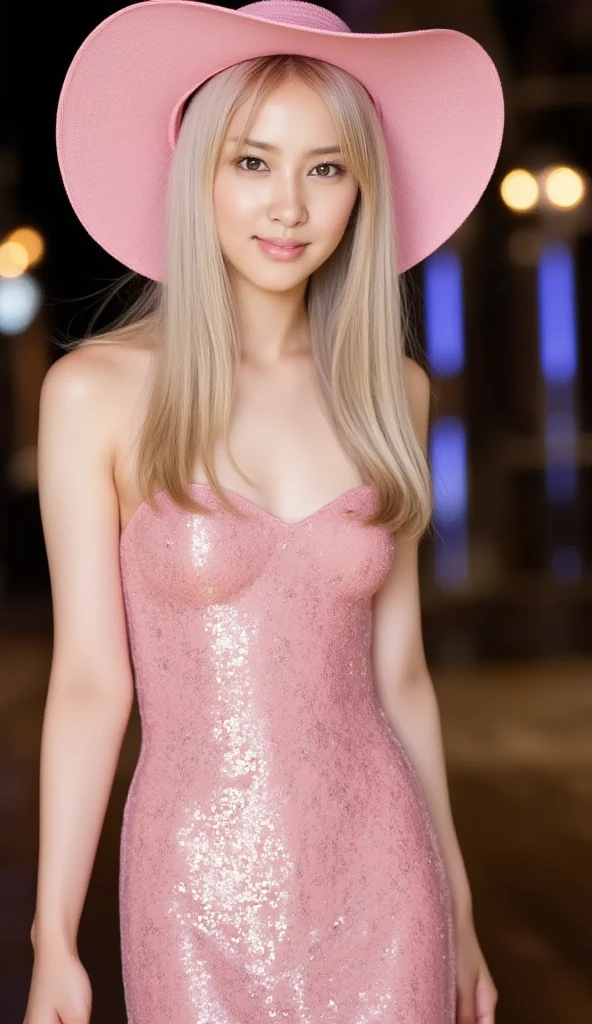 ((Sana)), (8k, mejor calidad, Obra maestra:1.2), (realista, photo-realista:1.4), ultra detallado, ultra high resolution,(usando vestido:1.4), (sonrisa:1.2), (Small breasts1.8),cara detallada,mirando al espectador, ojos brillantes, pelo flotante