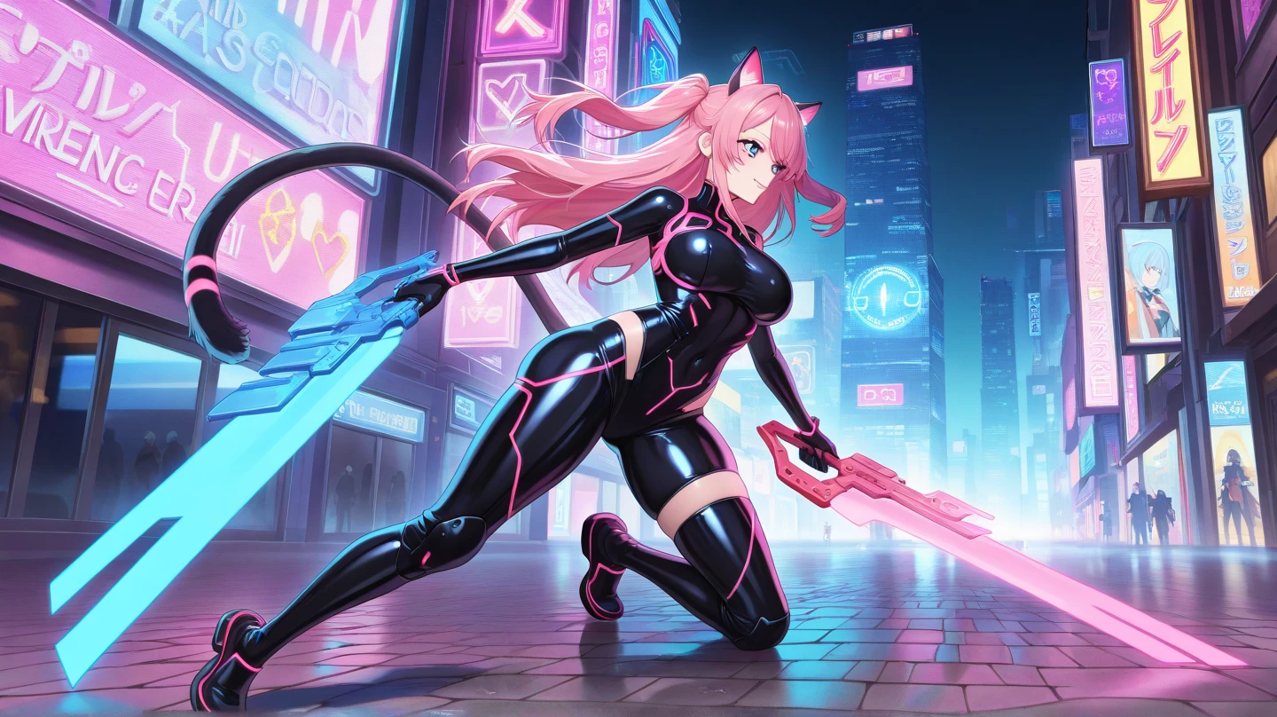 (ultra detailed background, detailed background), absurd, highres, ultra detailed, extremely detailed, 1girl, (nsfw: 1.5), (zentangle: 1.2), (geometric: 1.2), (colorful), (1girl), (sexy girl), alone, (((detailed face and eyes))),((pink eyes)),((long straight loose hair)),((light purple hair)),galactic girl, galaxy, planets, starry sky, space, stars, ((technology boots)),((fluorescent clothing, neon color)),((red sword)), 8k, high quality,  full HD, busty, curvaceous