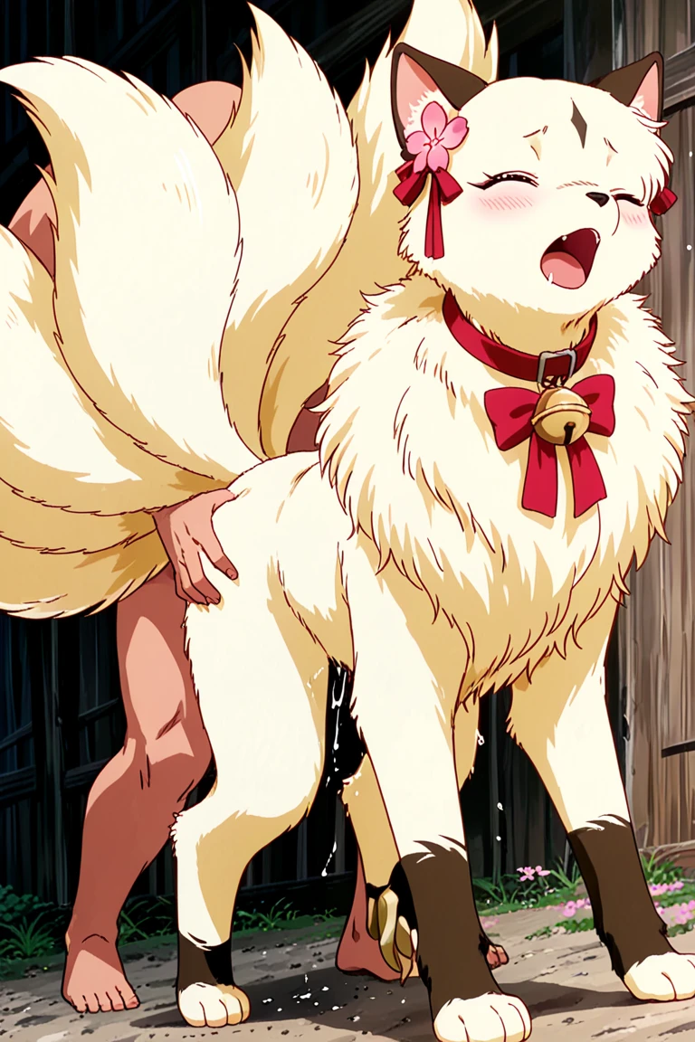 Koneko toujou, highschool dxd, mature woman, mature face, glossy lips, white hair, bob hair,  body, small breast, visible pussy, visible nipples, exposed armpits, naked, (dirty cave),  resisting pose, side view, (bestiality, zoophilia, animal on human, animal dick in pussy, peeing in pussy, pissing in pussy), (grotesque dogs, ugly dogs, stray dogs), bloated stomach, (screaming, crying, horrified) 