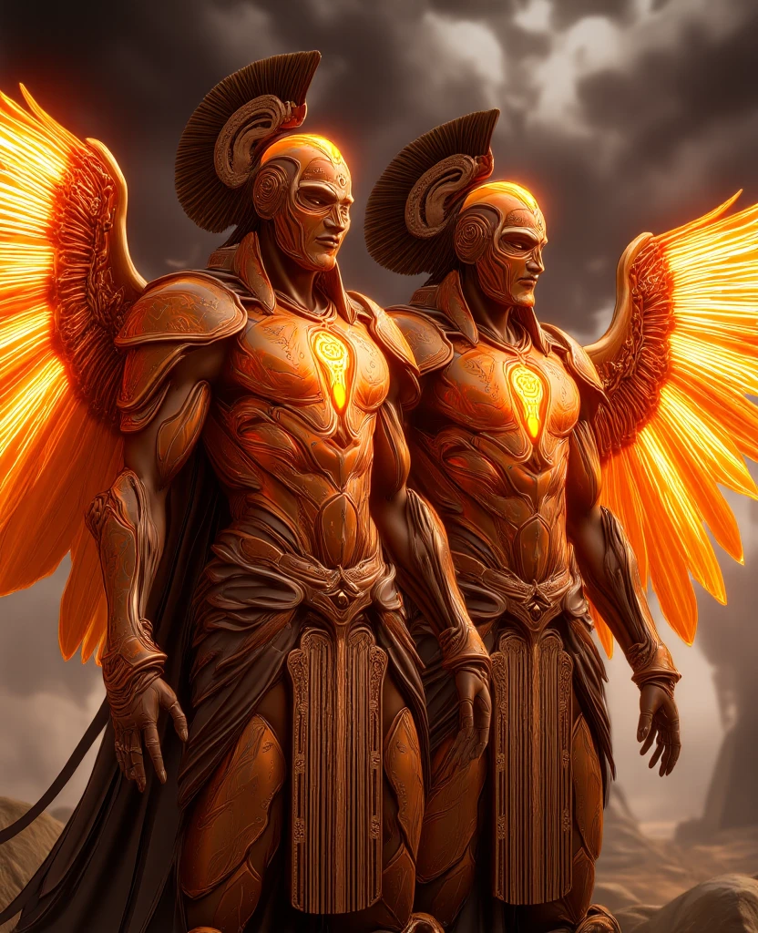 2heads, no less than two heads,speedo,arafed male angel with a sword and a cloak of four on the bed,  male demon with white horns, majestic full-bodied angel, beautiful male god of death, attractive male deity, skinny male fantasy alchemist, winged human, winged boy, archangel, male with halo, Greek myth digital painting, epic angel wings, male demon