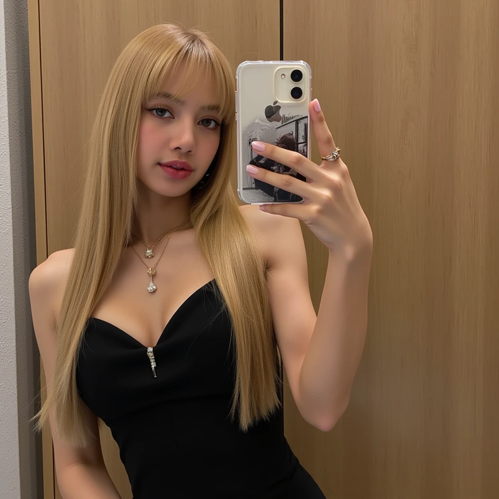 Mulher loira tirando uma selfie em um espelho com um celular, face like exposed ester, ava max, modelo do instagram, Retrato de Sophie Mudd, cerveja madison como leeloo, 18 anos de idade, Bella Poarca, thick lips, Cerveja suave rainha do diabo madison, retrato de Kim Petras, 2 modelo feminino de 4 anos, usando colar de conchas brancas, colar de surfista, colar de concha branca praiana, colar artesanal