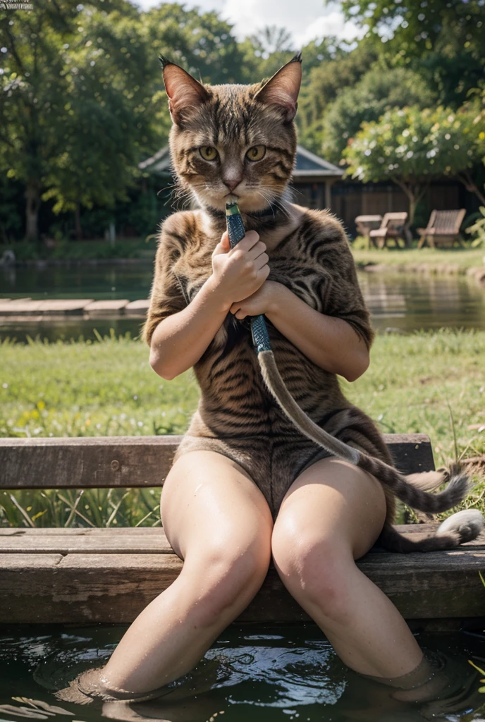(Highest Quality,UHD,8k resolution,ultra highres,masterpiece,Amazing Details:1.15),((unparalleled realism)), E671, lens 35mm 1/60 f/1.2 ISO100,dslr,high quality, professional medium wide shot photoportrait,(perfect focus:1.1),perfect lighting,detailed shading,((Portrait photography:1.1) (RAW Photo:1.2)),subsurface scattering,golden hour,((beautiful and attractive Lycanthrope Shironeko pure white house cat:1.35)), (bbw kemono anatomy),overweight,beautiful appearance,(closed eyes:1.1),chest tuft, short natural hair, thin eyebrows,((1tail)),(fluffy real animal fur,dense fur over entire body,detailed fur texture:1.2),adult hands,(gynomorph),Digitigrade, relaxed look,bliss, pubic hair,barefoot,sitting inside onsen hot springs,hyperrealistic ultradetailed background, by honovy, by vksuika, by spectrumshift,by reilukah,by eleacat,by lofi,<lora:add_detail:1>,<lyco:hd_helper_v1:0.15>,<lora:LowRA:0.05>