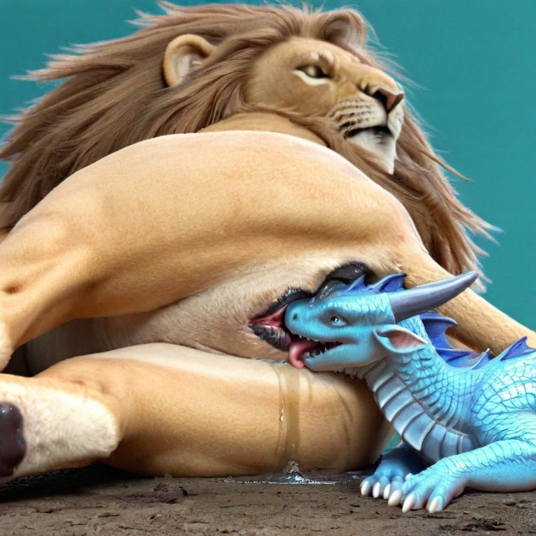 (((feral toddler lion, fluffy, on back, hyper sheath, flared penis, hyper balls, legs up, dirty balls, dirty, on bed, balls inflation, excessive cum)))), best quality, ((((photorealistic, hyperrealistic)))), ultradetailed, detailed background, rear view