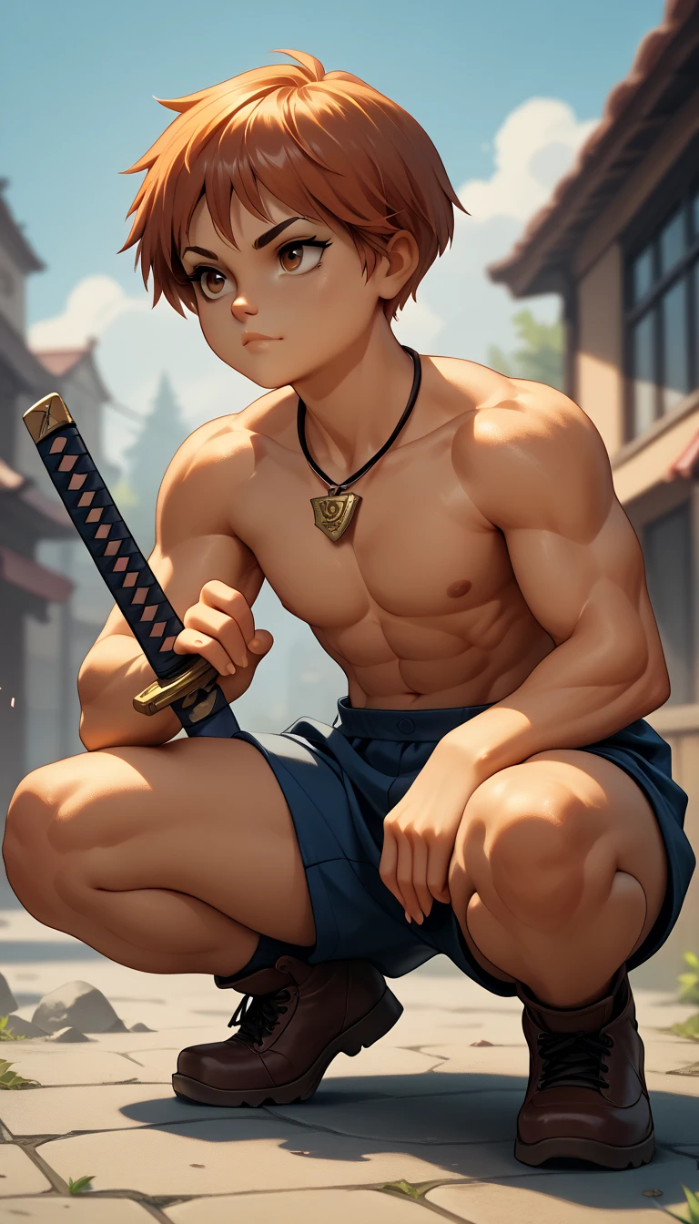 ((Highest quality, 8K, Super detailed,)), School,garden,noon,((A 16-year-old boy is tied up with rope)),Full nudity,erection,Both arms raised,Both sides are visible,Are standing,With legs apart,((Boys in many clothes are watching)),Crowded,(((Being seen by many people))),Sweat,Crying face,blush,High-quality images,High-quality images,Reality,Detailing,Vibrant colors,