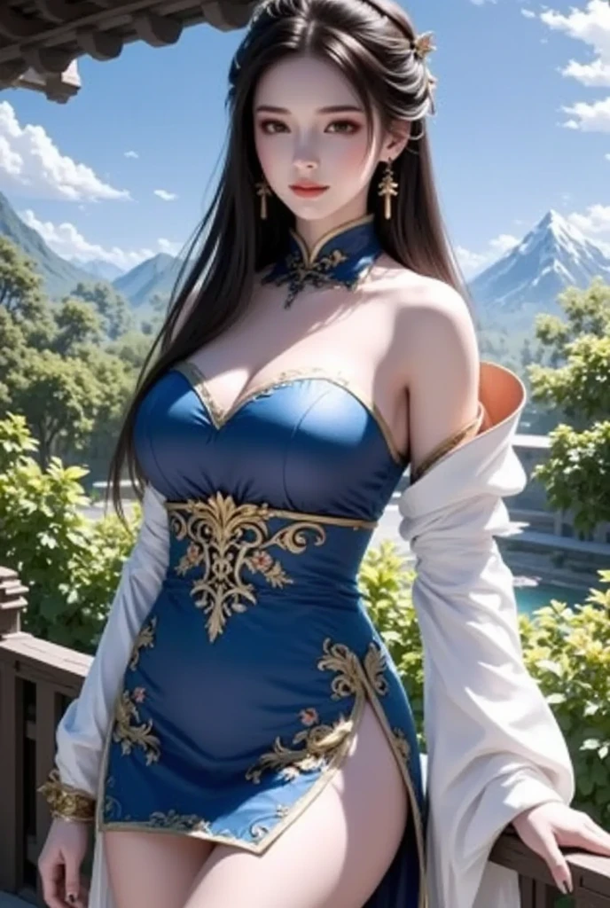 （tmasterpiece，k hd，hyper HD，16k）brunette color hair，15 year old girl，Multi-layer gauze skirt，Green embroidered chicken crown gold inlaid hooves，blusher，Soft lips，Cherry mouth，Focus on the neckline，Soft hair like slippery silk，Sparkling，Almost reluctant to look away，She wears a suspender cheongsam！Imagine that，She just wore a suspender cheongsam to shop in the bustling Sanlitun，One can't help but want to take a closer look。Take a closer look, desi，Her belly pocket is quite stylish，The skirt flutters in the wind，It's like adding a touch of energy to the whole street，Crocodile skin train，A sneak peek angle，（From the angle below），Sit in the seat of the train python，sitting in front，Zoom camera，head portrait，Head down and sleepy-eyed，Look at the ground， best qualtiy， hyper HD， （realisticlying：1.4），， A high resolution， the detail， RAW photogr， Sharp Re， Nikon D850 Film Stock Photo by Jefferies Lee 4 Kodak Portra 400 Camera F1.6 shots, Rich colors, ultra-realistic vivid textures, Dramatic lighting, Unreal Engine Art Station Trend, cinestir 800，
