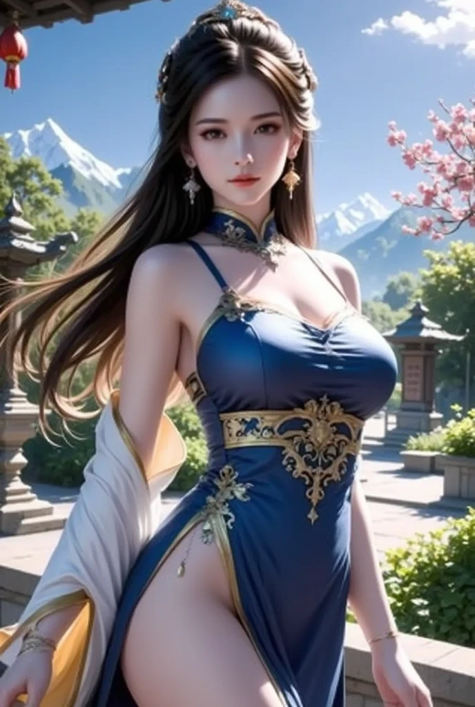 Beautiful detailed woman,very detailed eyes and faces, 詳細な目, ultra - detailed, A high resolution, The is very detailed,best qualtiy,illustratio,unified,8k 壁纸,tmasterpiece,best qualtiy,Faraway view,1girll,full bodyesbian,looki at viewer,face to the viewer,Long flowing hair,long skirt,Background with:rays of sunshine,florals,Gorgeous,Brilliant and colorful,Random dynamic pose,Surreal 8000 grams,Impeccable,tmasterpiece,professionalartwork,famousartwork,电影灯光,cinematicbloom,Perfect face,beautifulface,fanciful,dream magical,Not real,intricately details,delicate patterns