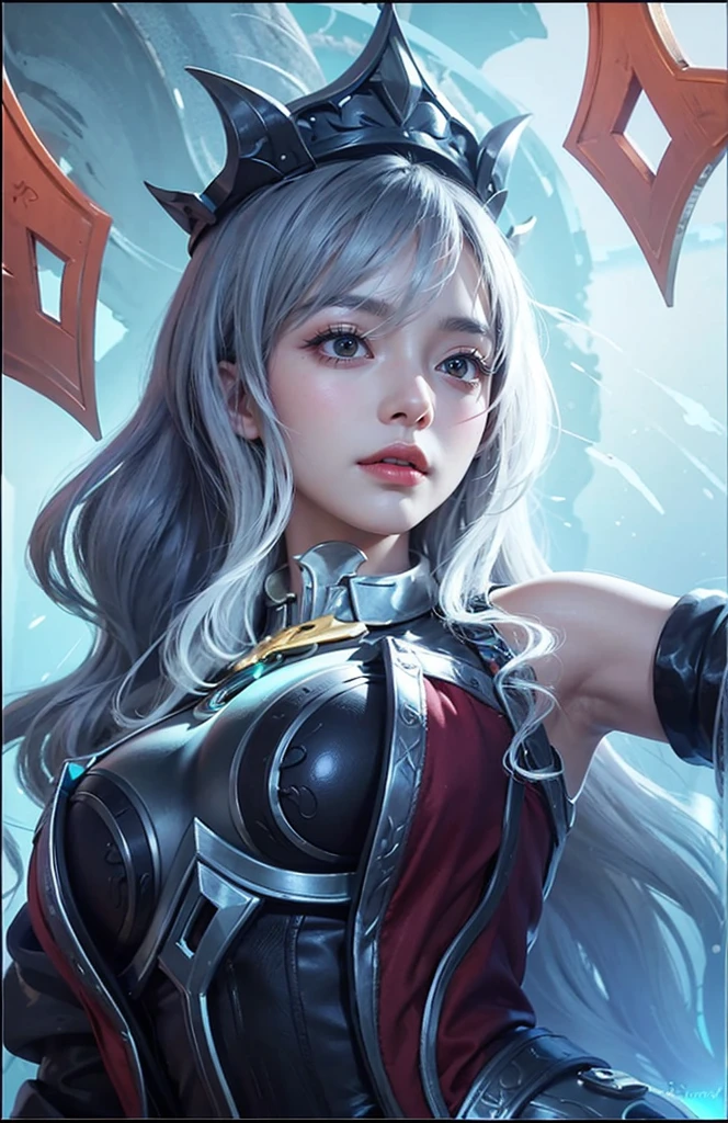 masterpiece, Bokeh, Highest quality, Realistic, Ultra-high resolution, 1 mature female, Highly detailed close-up portrait,
Queen of the Desert, (Black hijab, Red fur cloak:1.2), Black Dress, (Dragonborn Full Plate Armor), Intricate silver embroidery,
Beautiful red eyes, (Ultra-detailed armpits:1.4), Sweaty armpits, Shiny skin, nice,
Complex gray background, Powerful backlight, Volumetric lighting, Soft lighting