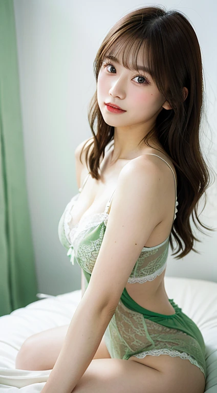 Dark brown hair、Light brown eyes、Japanese actress、 Lady、I am about 40 years old.....、(Intricate details:1.2)、(Which is the top?????:1.4)、 (Ultra-high resolution:1.2)、Ultra-high resolution、(Fine-tune)、(Detailed facial features)、Hmph、8k resolution、D cup size breasts、Long Hair、Updostyle, Updo、Hair Bun、1 girl, Deep sorrowの表情, (Very detailed美しい顔), (camisole:1.5), (Exposing shoulders:1.3), (Highest quality:1.4), (Very detailed)、Beautiful fair skin with transparency, Are sleeping、Sleeping on the floor、Top View、 Spread your legs wide, Open your mouth a little、Her legs are visible through the dress、Deep sorrow、Pose of Weakness、Obscene pose、White floor、White wall、The morning sun shines in、Sleeping on your side。On the pool bed、Pool Sites、