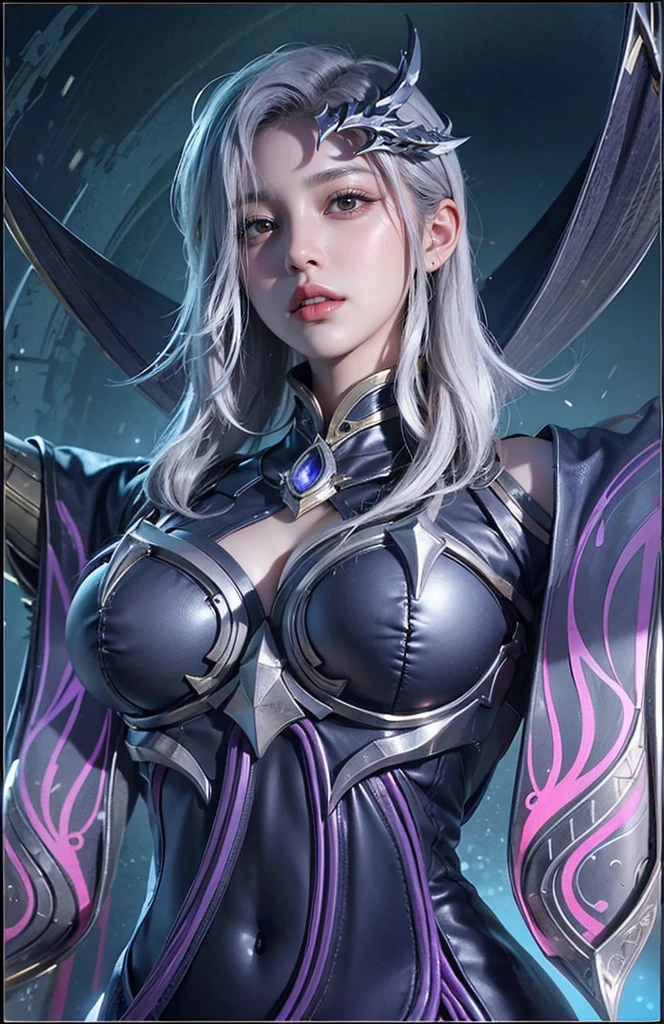a close up of a girl (mobile legends character detailed black hair, big booobs , shadowbringers cinematic, 4 k detail fantasy, a beautiful fantasy empress, game cg, xianxia fantasy, xianxia hero, 2. 5 d cgi anime fantasy artwork, cinematic goddess close shot, ruan jia and artgerm, wow 4 k detail fantasy, hyperdetailed fantasy character