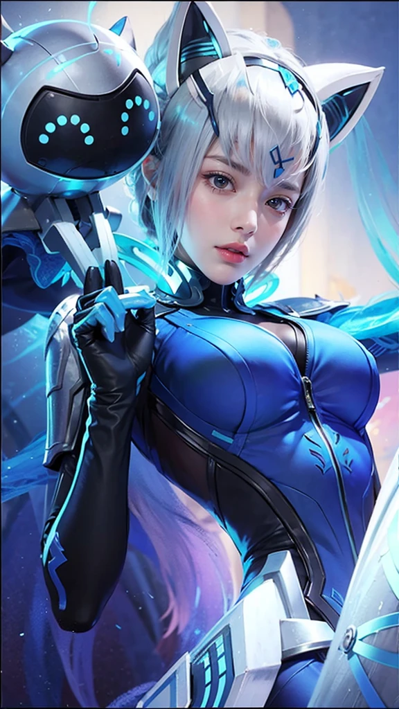 ((Highest quality)), ((masterpiece)), ((detailed)),(Browsing Caution)
(8k) delicate
(gray Rubber bodysuit)((woman))
Long Hair, hot, Glowing Skin ((vagina,Blue penis))
