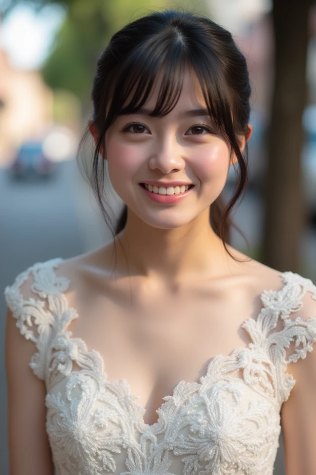 (best quality,ultra detailed,highres,HDR,8k,3D,realistic,photorealistic,super fine,effects,official art,detailed background), ((very happy girl smile,young,Japanese,small face beauty):1.3), ((Happy days),(kawaii,round face,small face beauty):1.3), (dynamic pose:1.3), (multicolored hair:1.2), (Dip dye hair:1.1), (large breasts:1.3), (wide hips:1.3), (Semi-transparent glass clothing along the body line: 1.5), (Ghost-like thin veil of light: 1.2), (White skin like porcelain all over the body: 1.5)