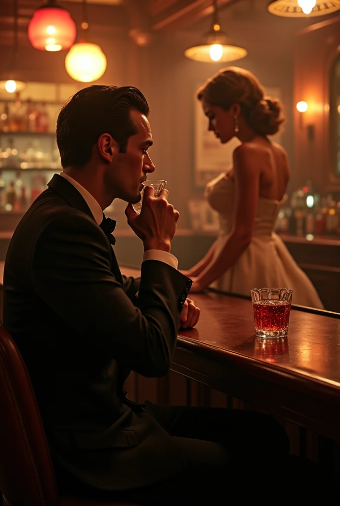 arafed image of Joe Russo and Marylin Monroe sitting at a table with wine glasses looking at eachother, Marylin Monroe, Joe Russo, inspired by George Hurrell, steven meisel photography, old hollywood themed, by John Keane, face like  Joe Russo, champagne commercial, glamorous composition, film still,  Joe Russo portrait, portrait of Joe Russo, very realistic film still, high quality film still, by Harvey Pratt