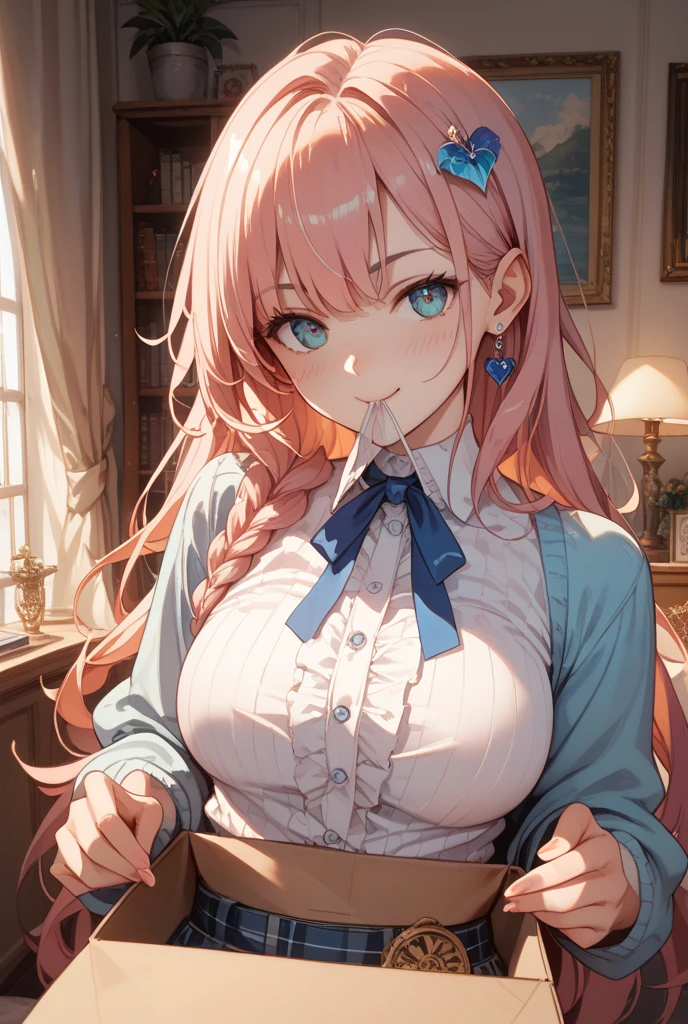 ((Mixed light brown and pink hair:1.2)),(ponytail:1.3),(green eyes:1.4),(Eye size:1.5),(tradition of Parisaccessories:1.3),((Paris costume fashion:1.4)),(blush),(upward glance:1.3),((small breasts:1.25)),(focus on face:1.3),((look up:1.6)),(fashion color White、darkBlue、purple、red:1.3),(crying face:1.2),((close up of face:1.5)),((Hugged:1.5)),((A large number of skulls fill the screen:1.4))